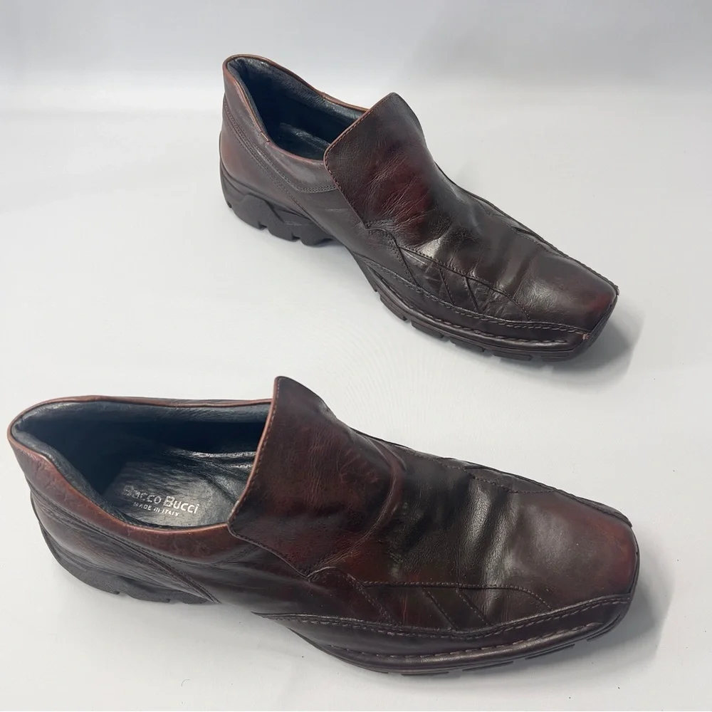 BACCO BUCCI Men’s 11.5 Brown Slip On Loafer